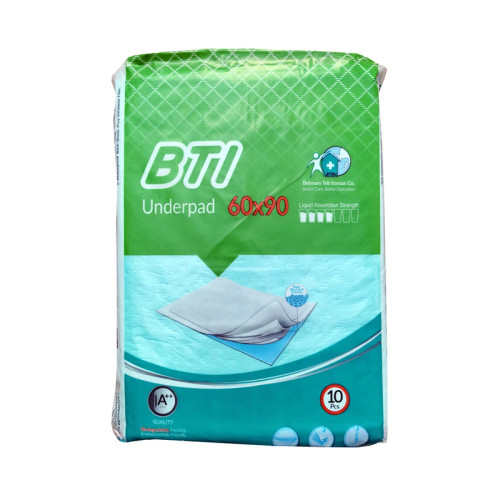 پد بهداشتی سگ و گربه BTI مدل 60 در 90 بسته 10 عددی